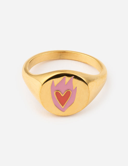 Heart Signet Ring – Christian Ring