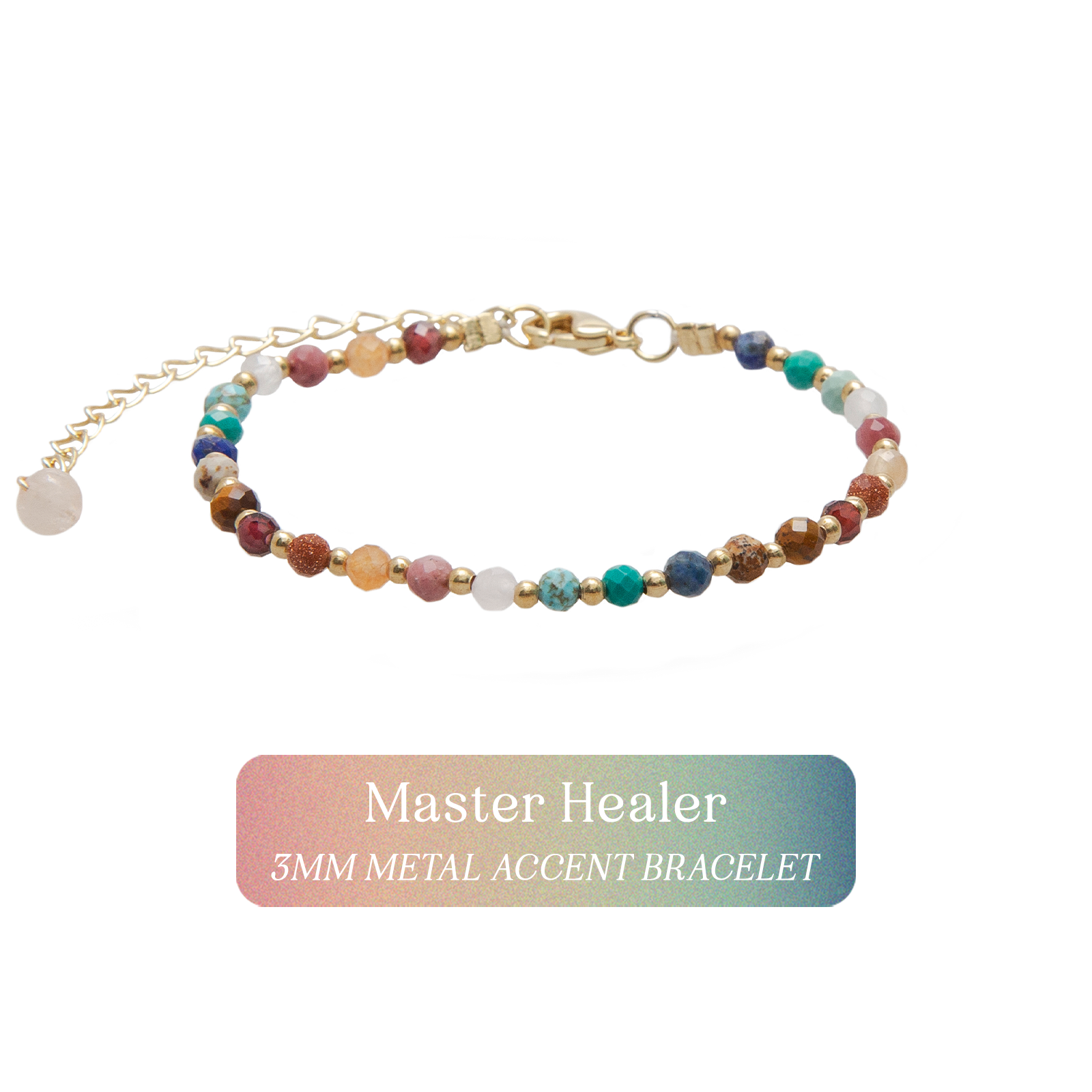 Master Healer 3mm Metal Accent Bracelet in mhcarousel5 — Soul Flow Apparel