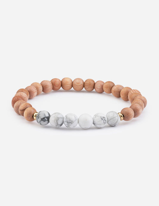 Howlite Bracelet – Christian Stone Bracelet