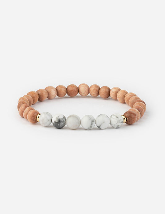 Howlite Stacker Bracelet – Christian Stone Bracelet