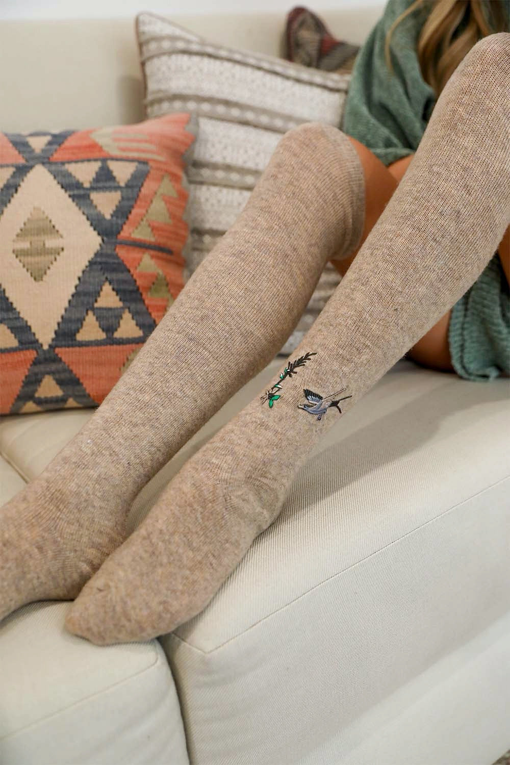 Hummingbird Knee High Socks Leto Collection