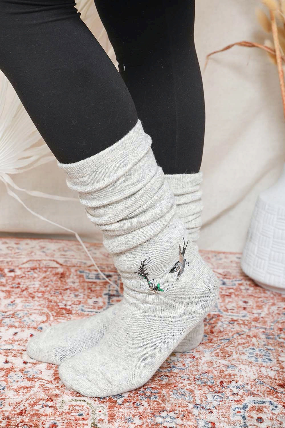 Hummingbird Knee High Socks Leto Collection