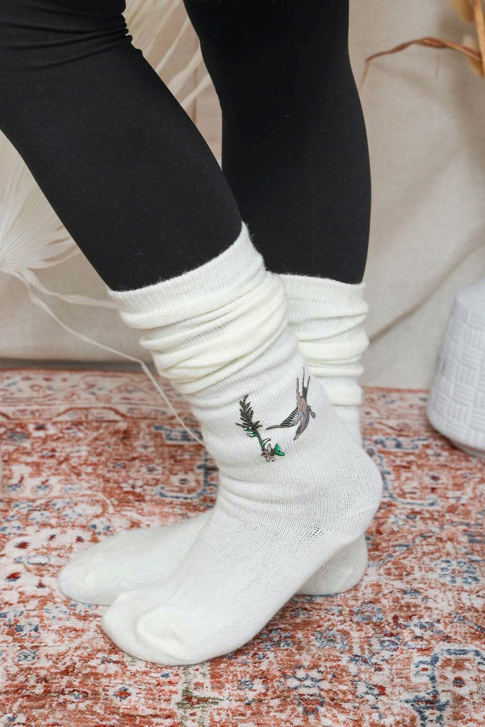 Hummingbird Knee High Socks Leto Collection