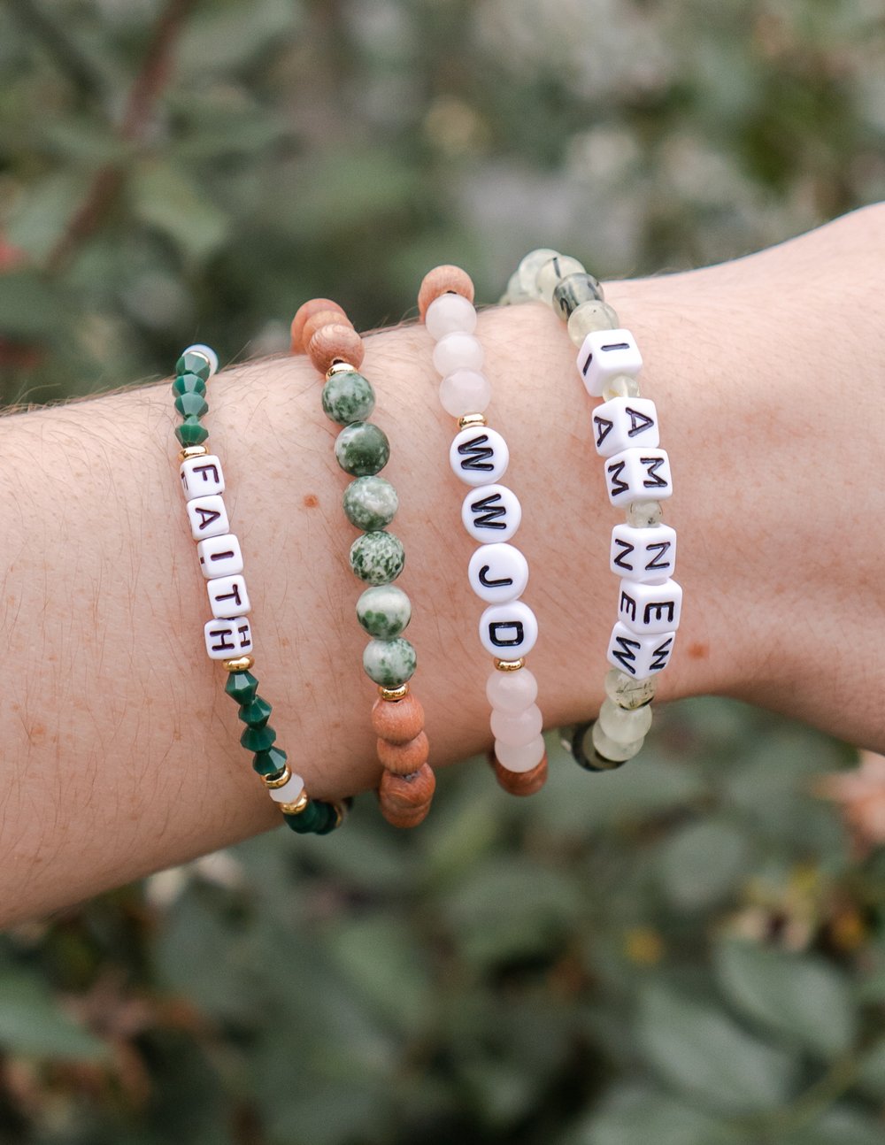 I Am New Letter Bracelet – Christian Letter Bracelet