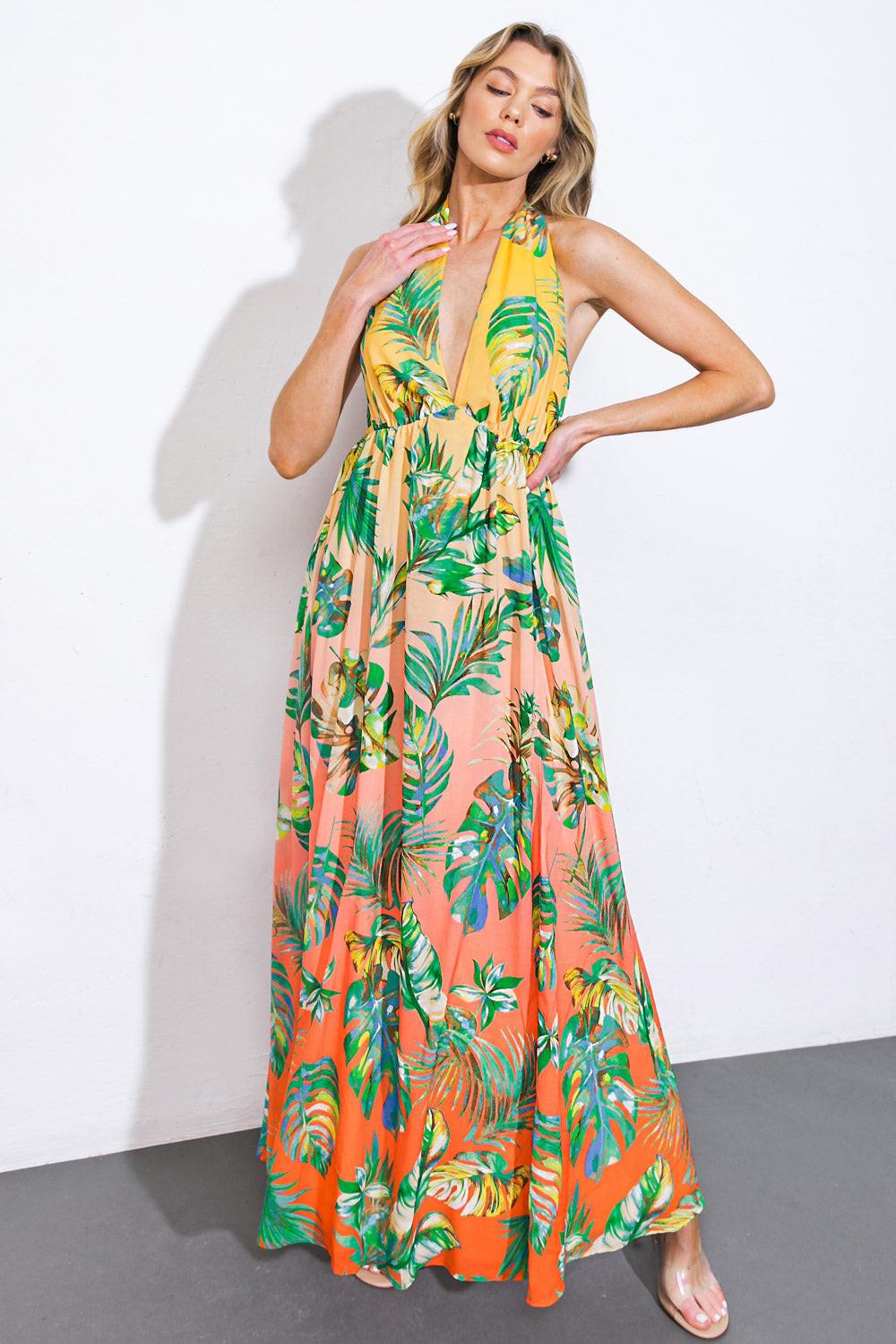 Adorable Days Woven Maxi Dress in 20yel 20cora3 — Soul Flow Apparel