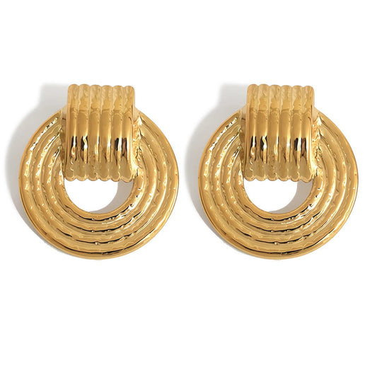 Carmela Doorknocker Earrings, view 58 — Soul Flow Apparel