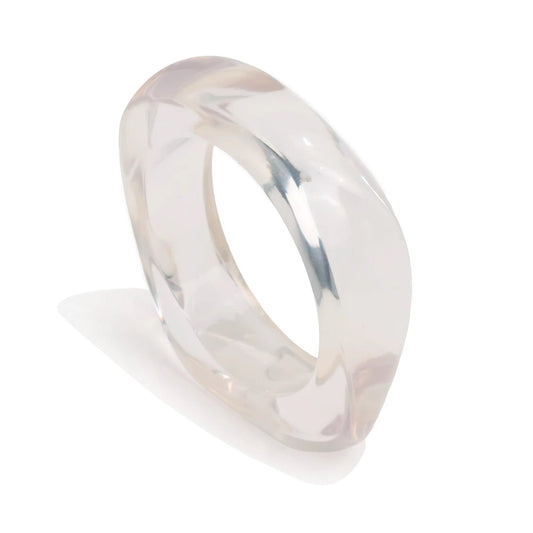 Clear Acrylic Bangle, view 4 — Soul Flow Apparel