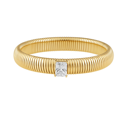 Serenity Cz Gold Bracelet — Soul Flow Apparel