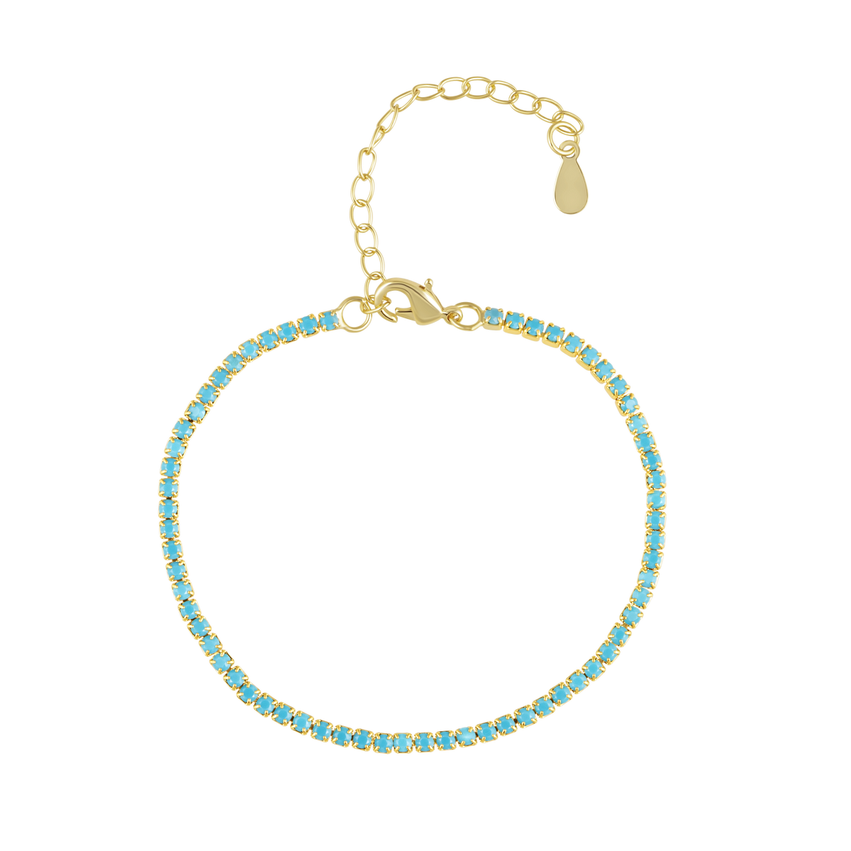 Chloe Tennis Bracelet Turquoise — Soul Flow Apparel