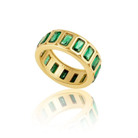 Peyton Emerald Band Ring — Soul Flow Apparel