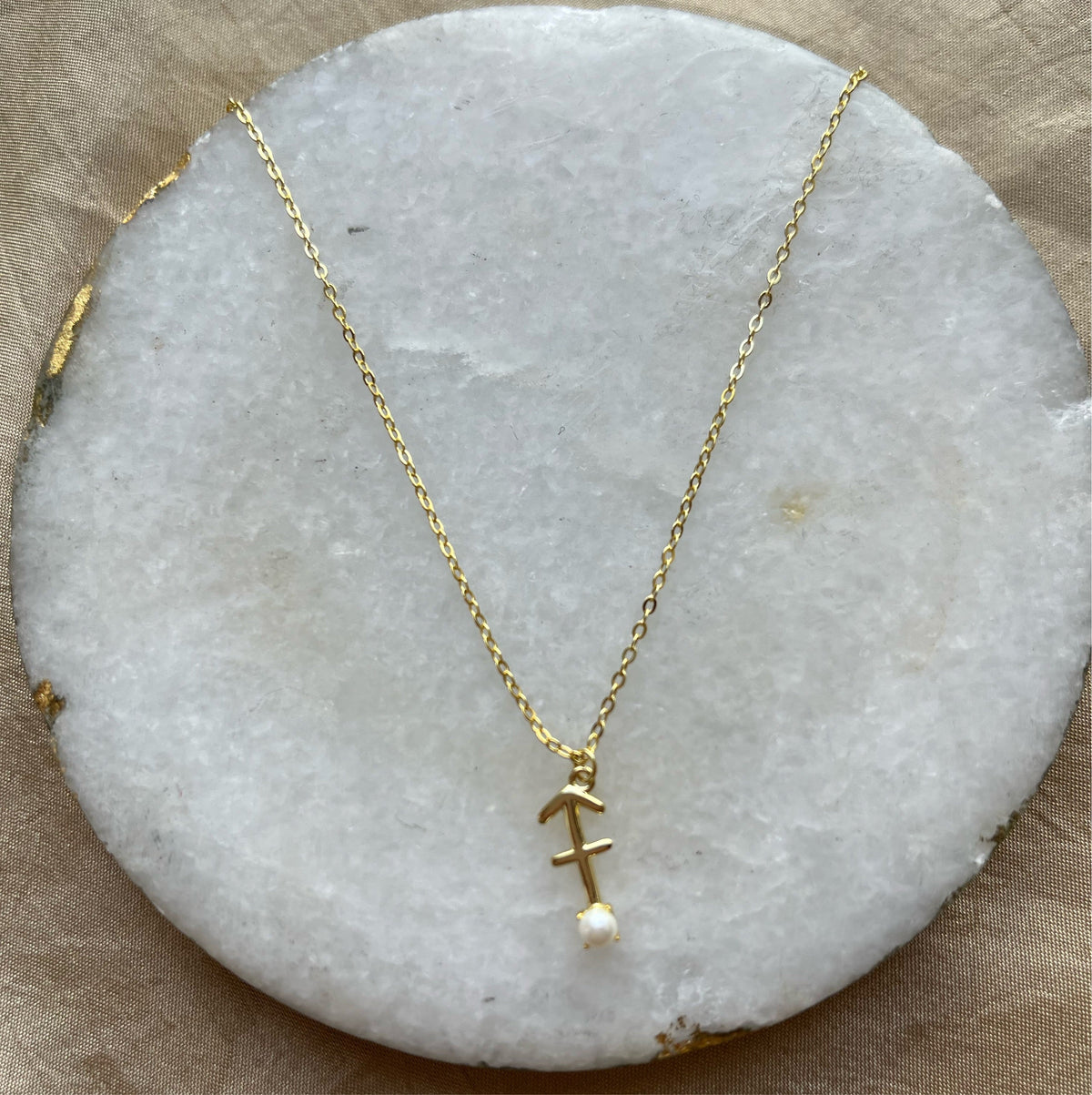 Zodiac Pearl Necklace — Soul Flow Apparel