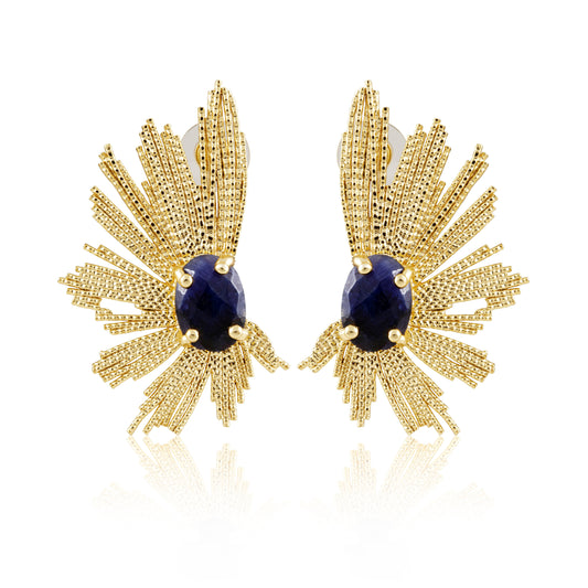 Marielle Earrings - Sapphire — Soul Flow Apparel
