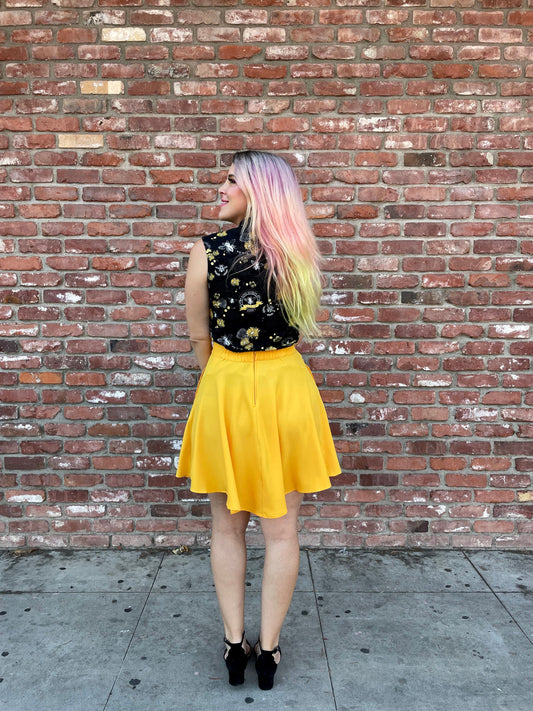 Marigold Skater Skirt — Soul Flow Apparel