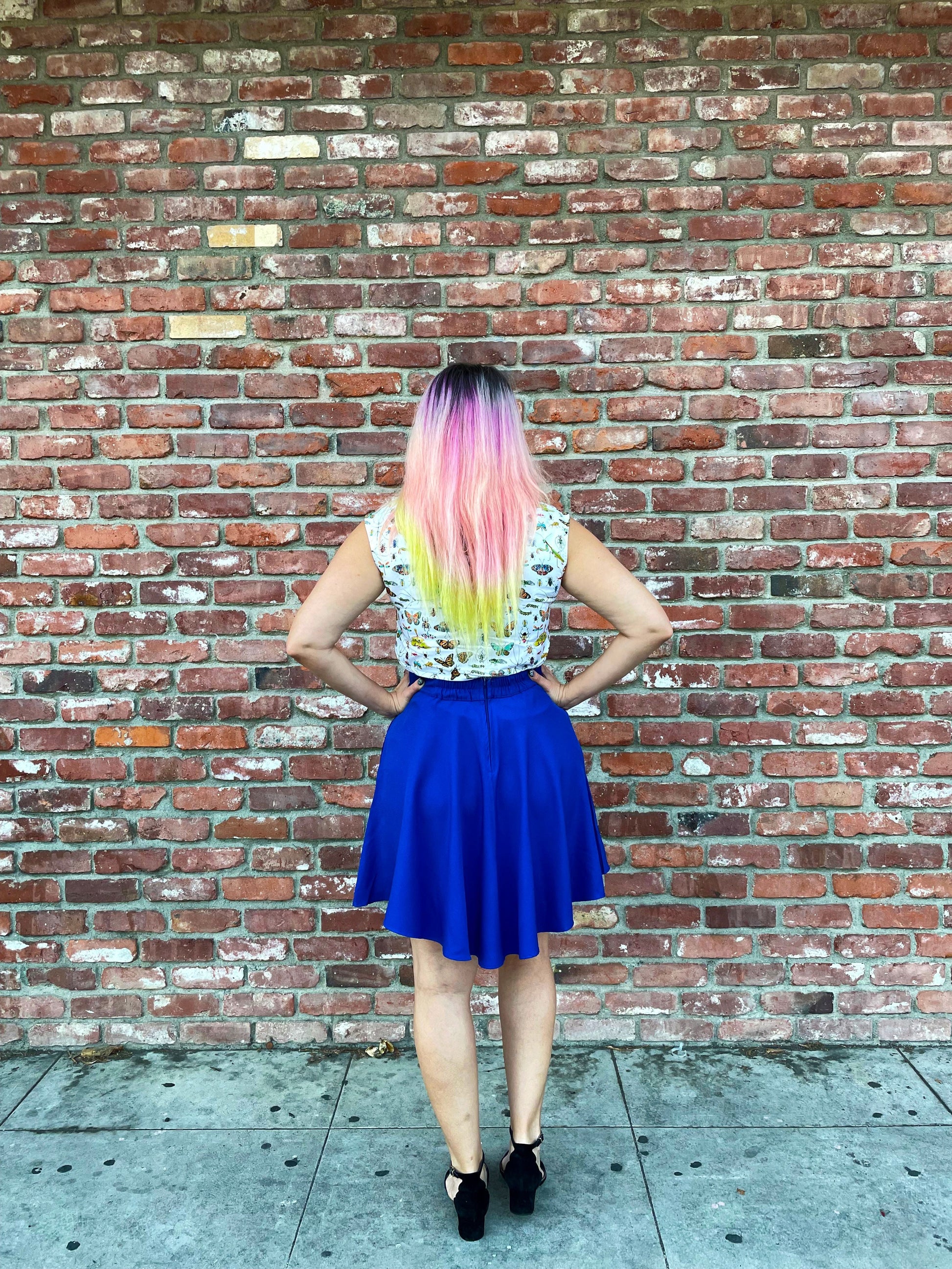 Royal Blue Skater Skirt — Soul Flow Apparel