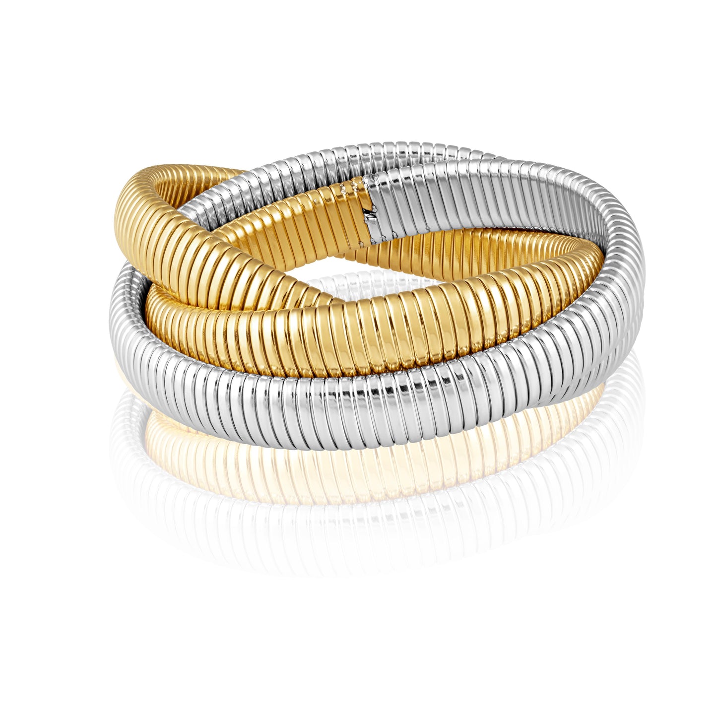 Infinity Multi Layered Bracelet Two-Tone — Soul Flow Apparel