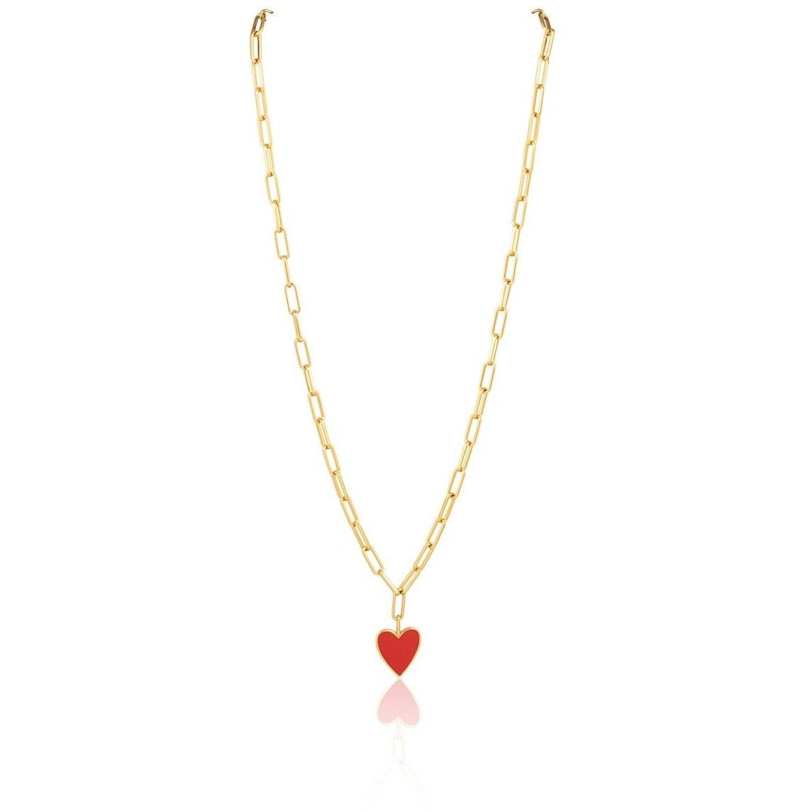 Jamie Enamel Heart Necklace — Soul Flow Apparel