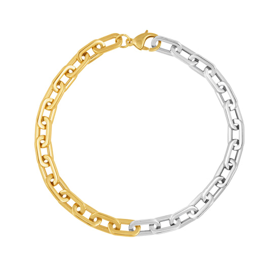 Jenna Link Chain Necklace- Two Tone — Soul Flow Apparel
