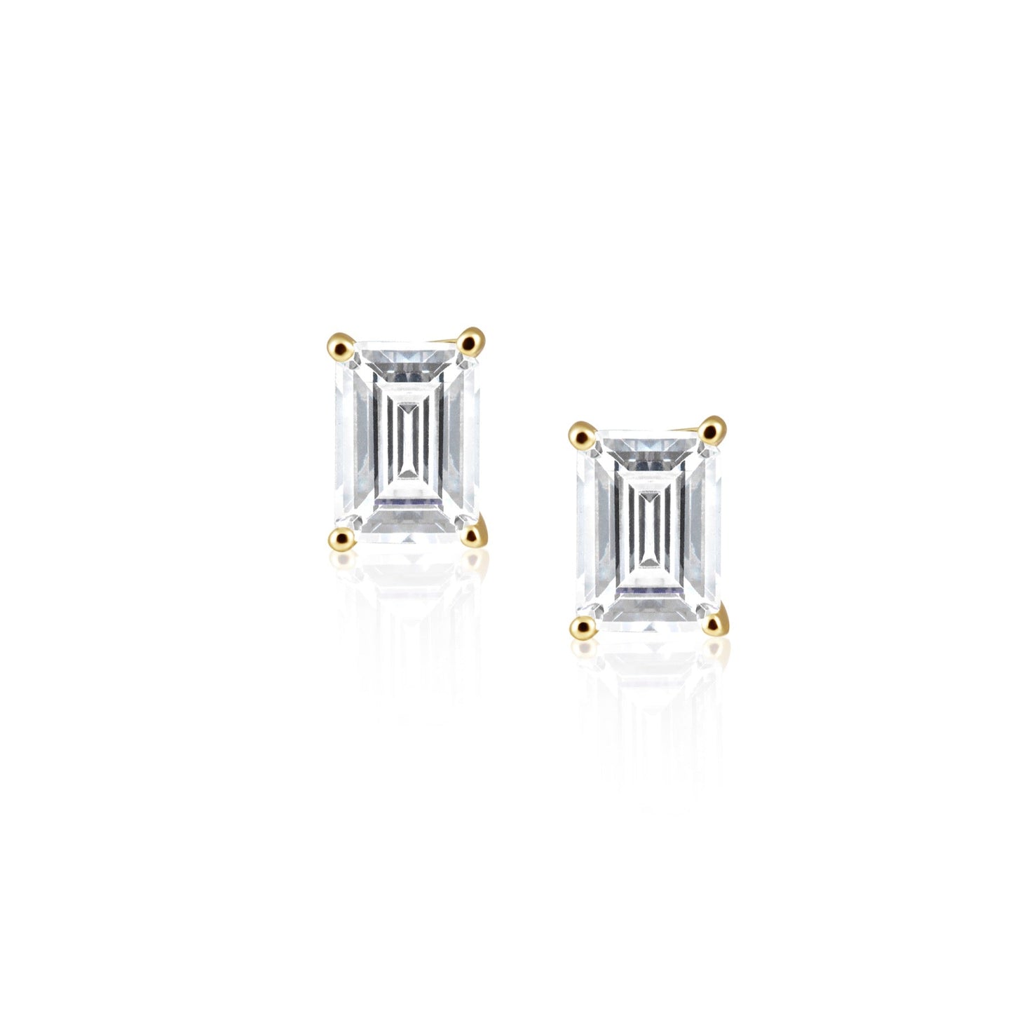 Katie Emerald Cut Studs — Soul Flow Apparel