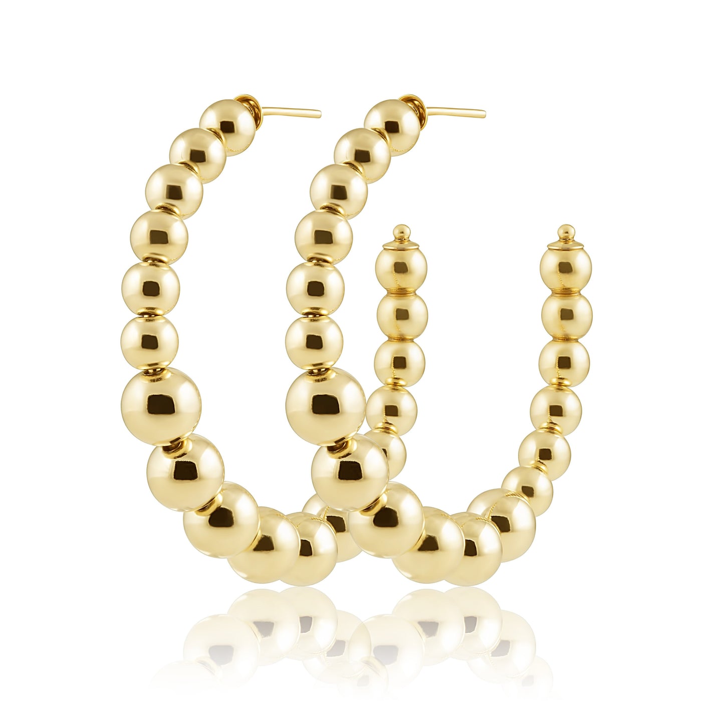 Lia Beaded Hoop — Soul Flow Apparel