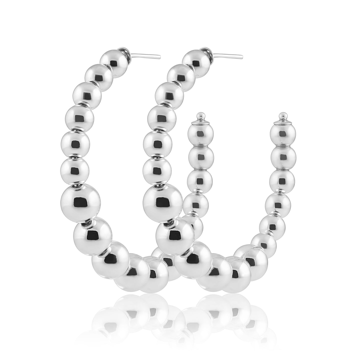 Lia Beaded Hoop — Soul Flow Apparel