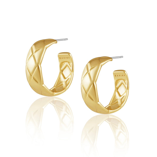 Libby Quilt Hoops — Soul Flow Apparel