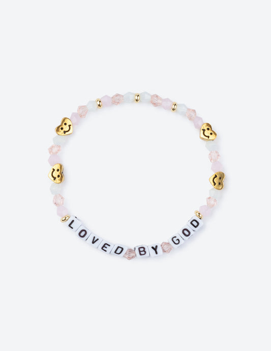 Loved By God Letter Bracelet – Christian Letter Bracelet