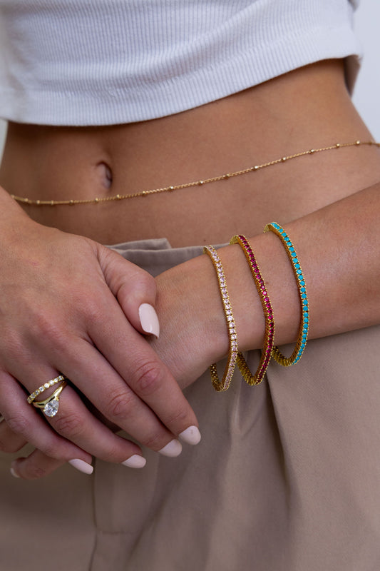 Karla Tennis Bracelet - Turquoise — Soul Flow Apparel