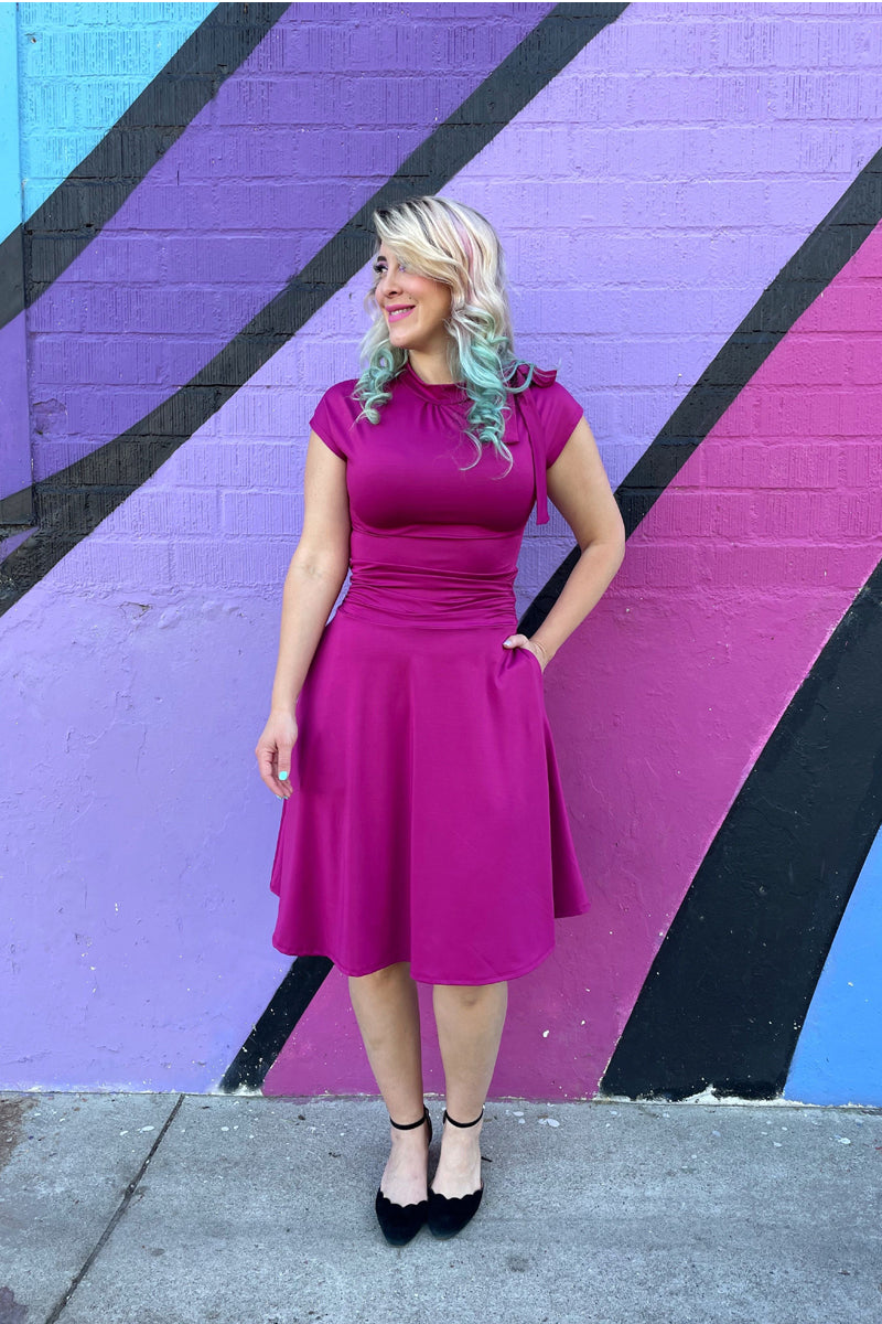 Bombshell Dress in Magenta - 2x Only in bomshell — Soul Flow Apparel
