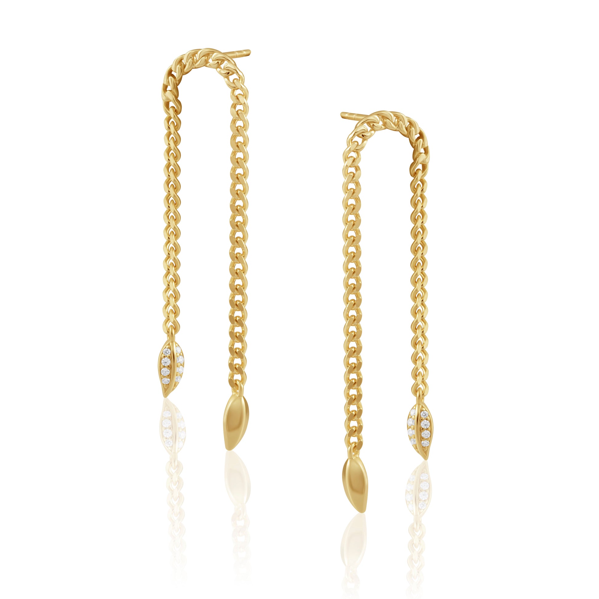 Charlotte Chain Drop Earring — Soul Flow Apparel
