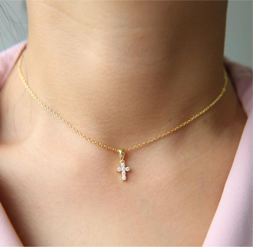 Mini Cross Necklace — Soul Flow Apparel