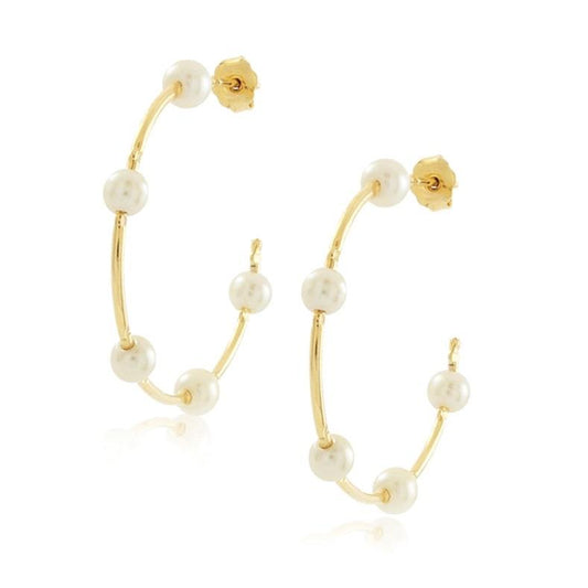 Molly Pearl Hoops — Soul Flow Apparel