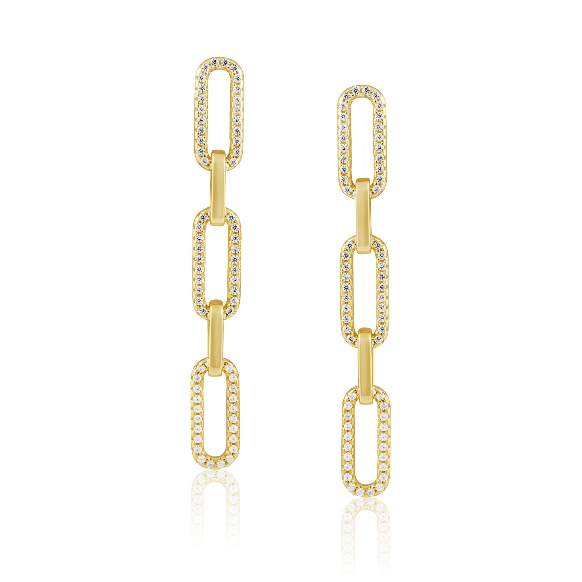 Morgan Cz Link Earring — Soul Flow Apparel