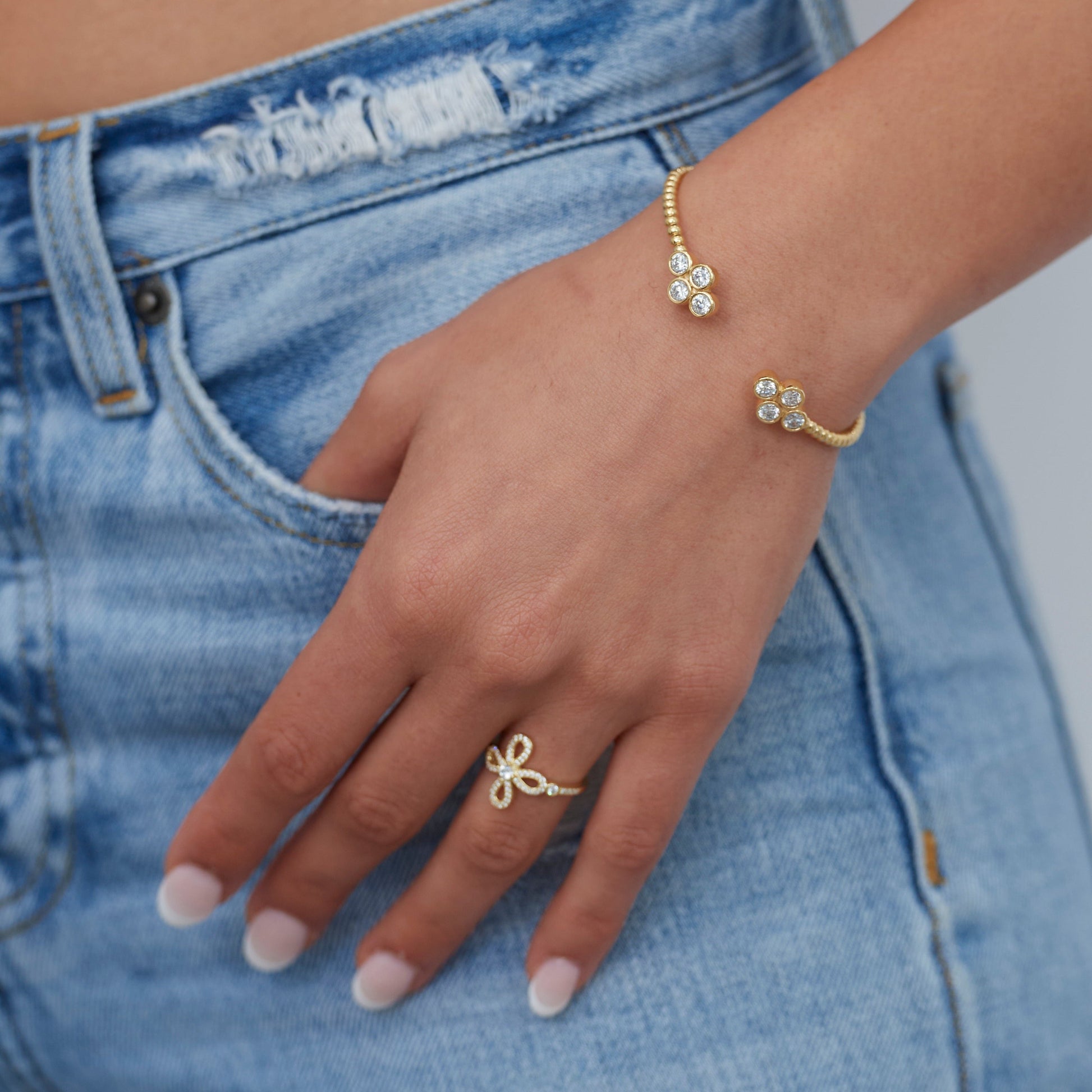 Oriana Flower Cuff — Soul Flow Apparel