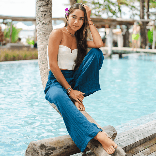 Pacific Wide Leg Cotton Pants — Soul Flow Apparel