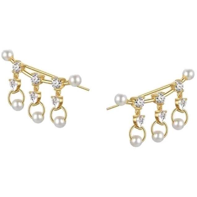 Pearl Sparkle Ear Crawlers — Soul Flow Apparel