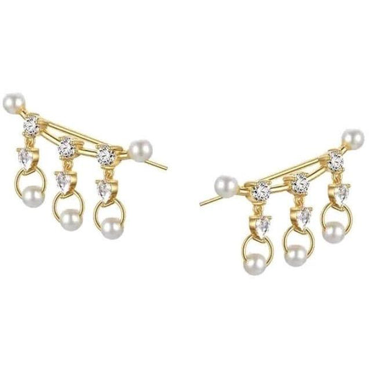 Pearl Sparkle Ear Crawlers — Soul Flow Apparel