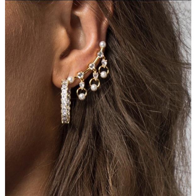 Pearl Sparkle Ear Crawlers — Soul Flow Apparel