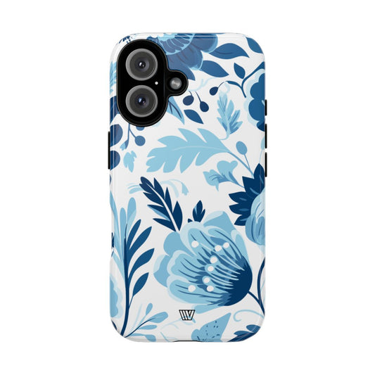 Blue White Flowers | Tough Phone Case — Soul Flow Apparel