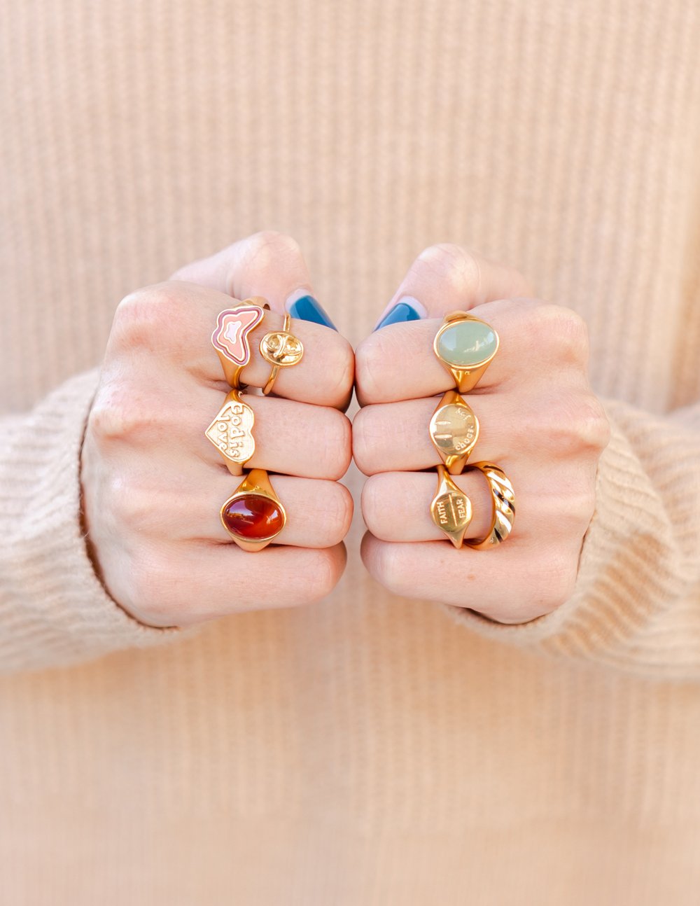 Pink Enamel Butterfly Ring – Christian Ring