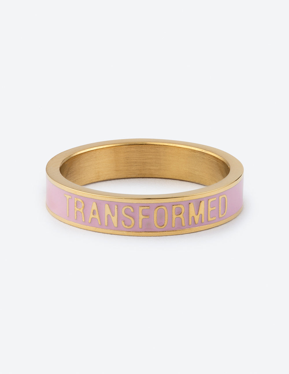 Pink Enamel Transformed Ring – Christian Ring