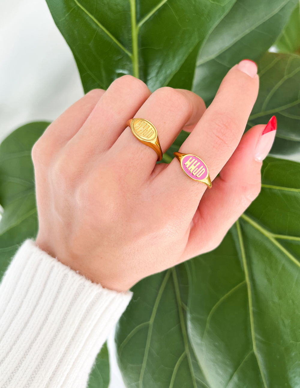 Pink Enamel WWJD Ring – Christian Ring