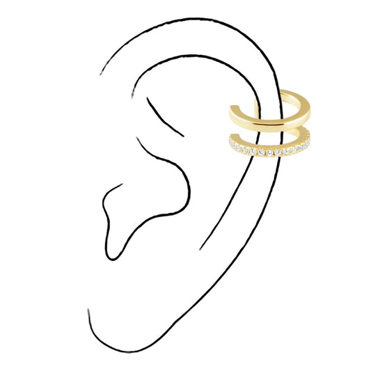 Phoenix Double Ear Cuff, view 3 — Soul Flow Apparel
