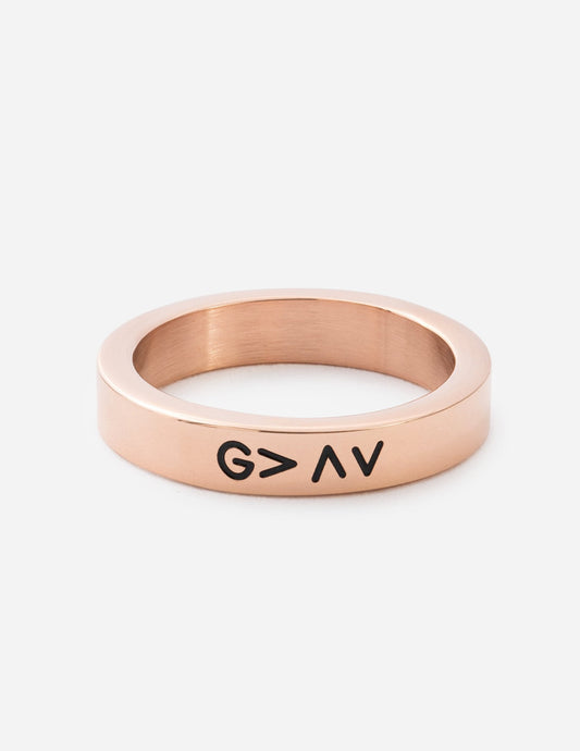 Rose Gold Highs and Lows Ring – Christian Ring