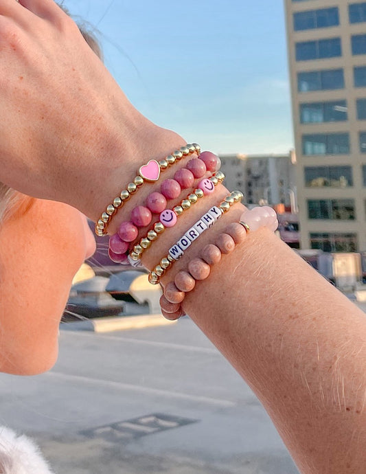 Rose Quartz Bracelet – Christian Stone Bracelet
