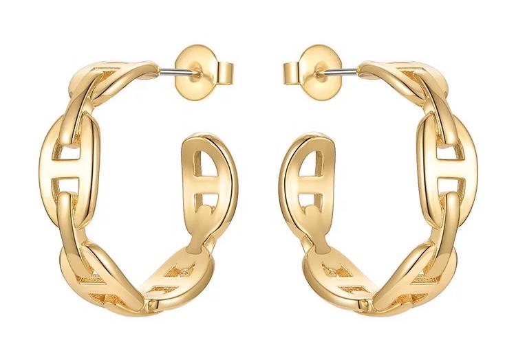Rosie Link Hoops — Soul Flow Apparel