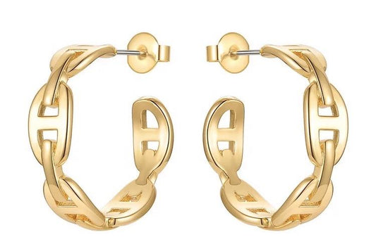 Rosie Link Hoops — Soul Flow Apparel