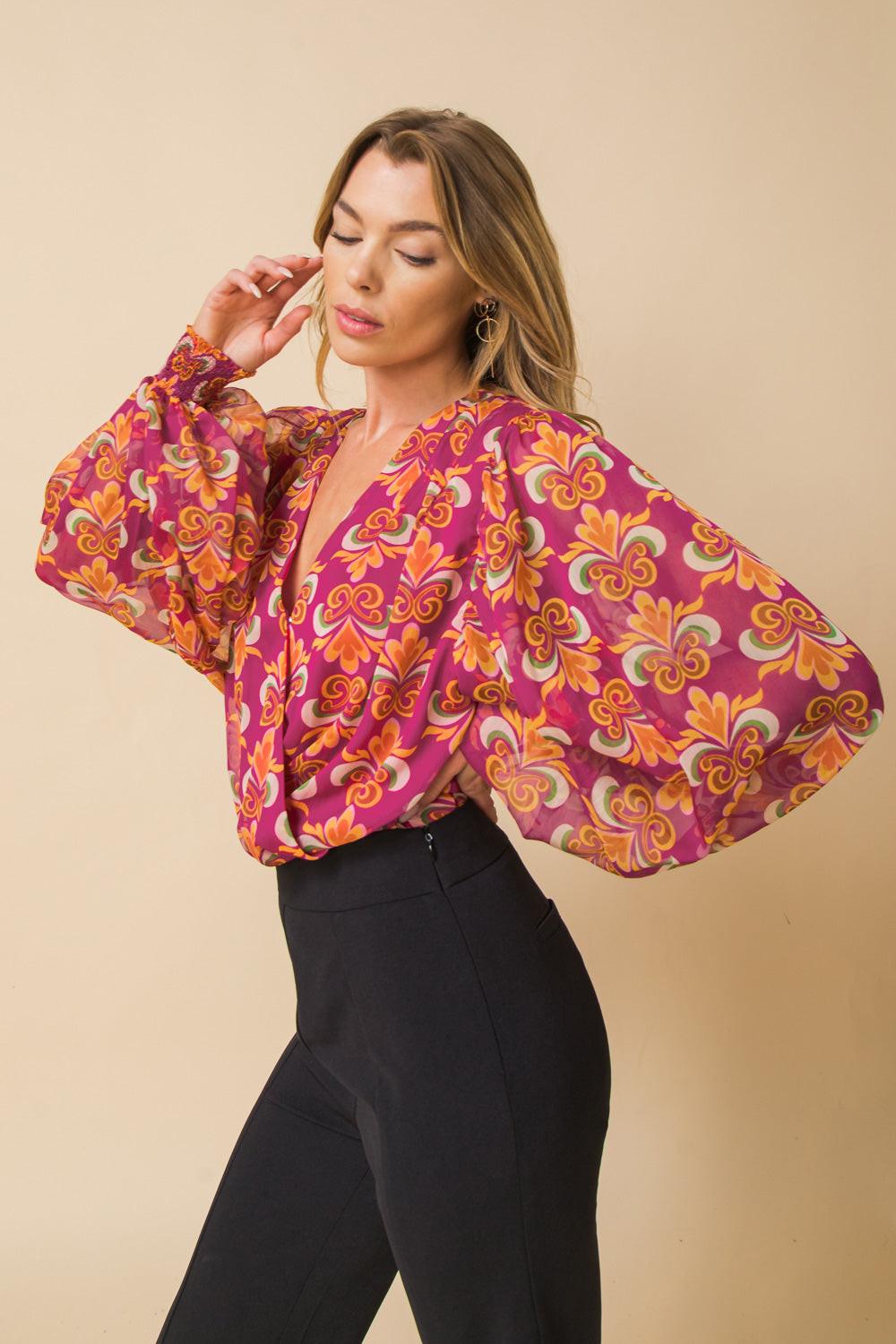 Starting Over Woven Bodysuit Polyester Spandex Blend Flexible Comfort