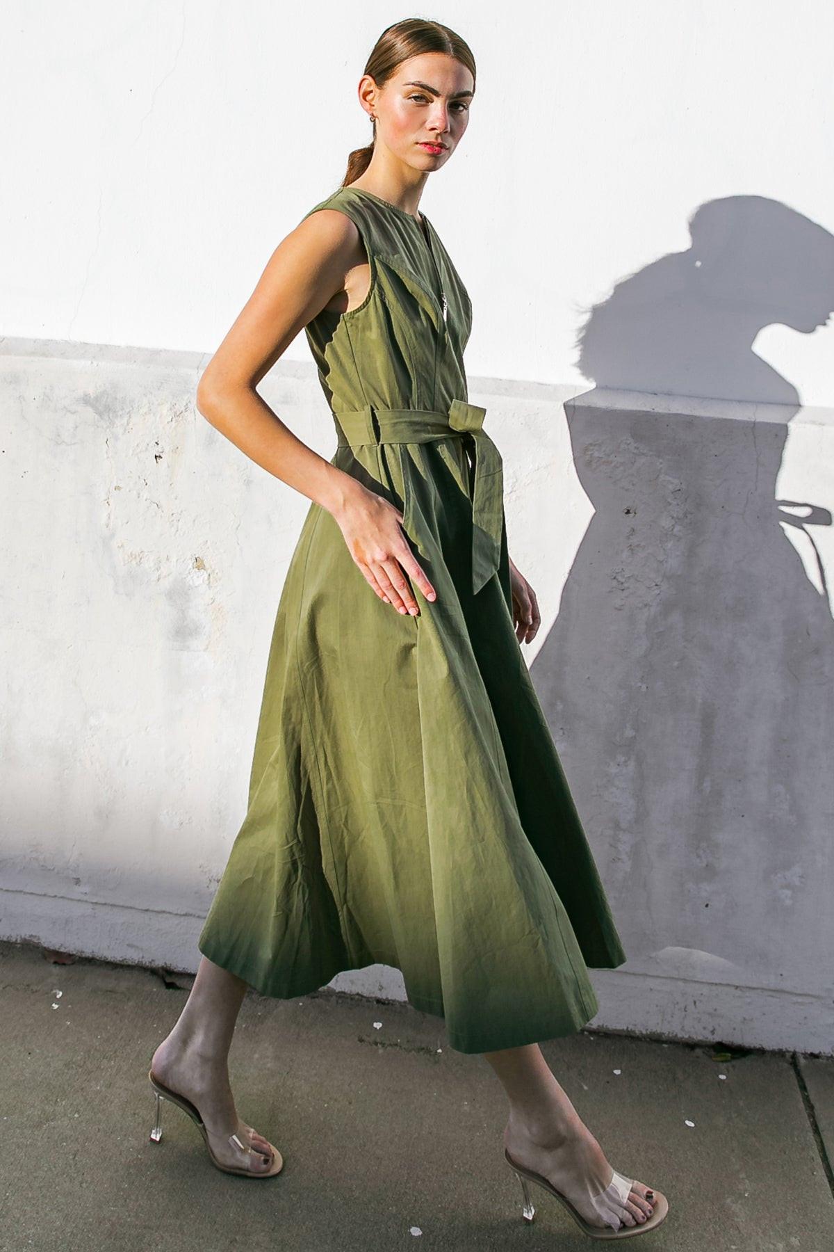 Delicate Dreams Woven Midi Dress in 20oli25 — Soul Flow Apparel