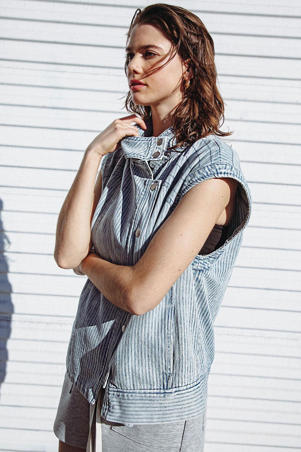 Late Summer Nights Denim Vest in 20lig 20str 20aci16 — Soul Flow Apparel