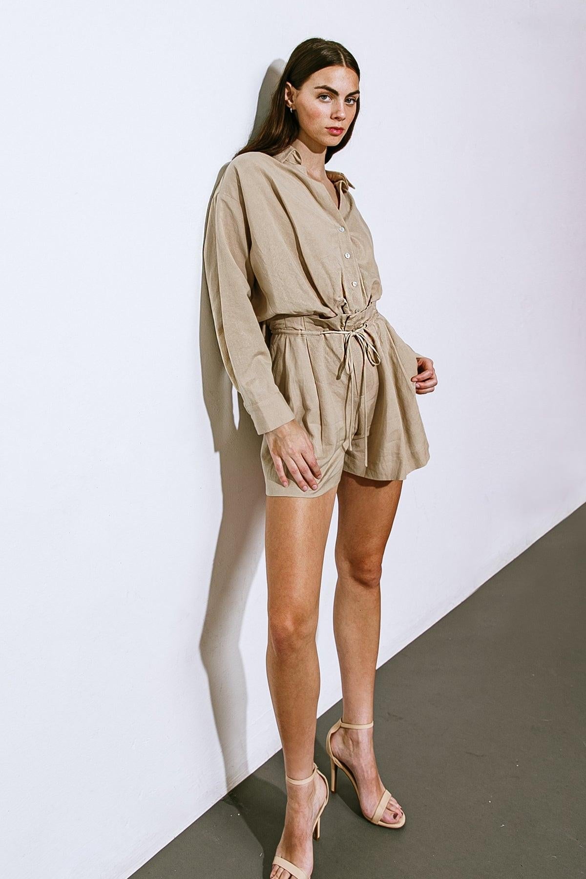 Better to Be Sweet Woven Shorts in 20tan5 — Soul Flow Apparel